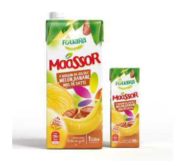 Maassor Melon, Banana & Date Honey Juice Drink, 1L Carton